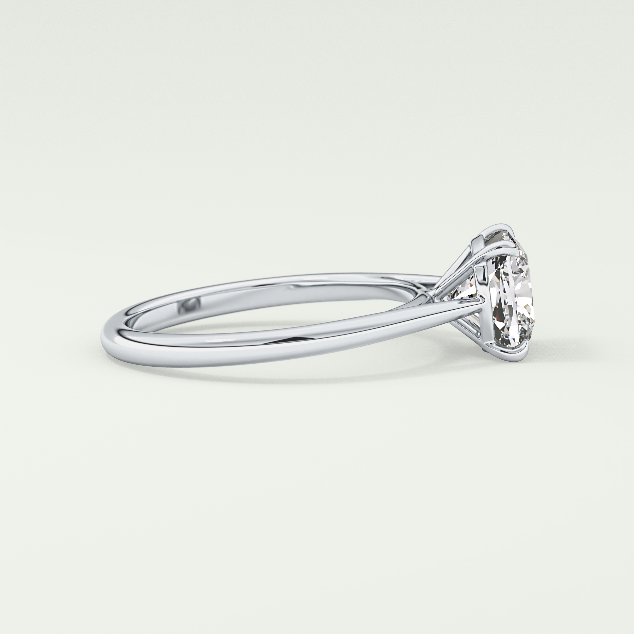 2.0 CT Cushion Cut Solitaire Lab-Grown Diamond Engagement Ring 15