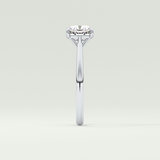 2.0 CT Cushion Cut Solitaire Lab-Grown Diamond Engagement Ring 16