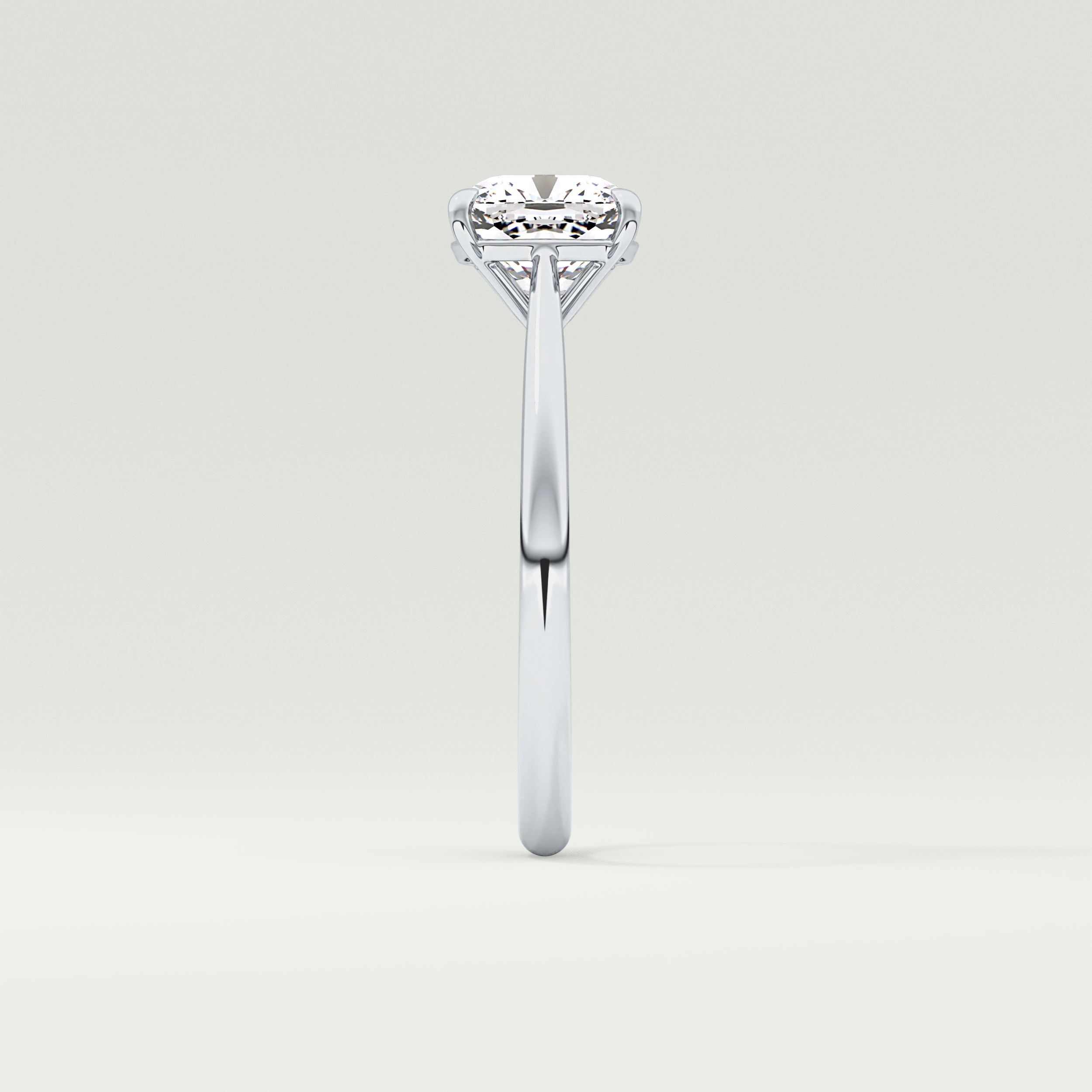 2.0 CT Cushion Cut Solitaire Lab-Grown Diamond Engagement Ring 16