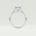 2.0 CT Cushion Cut Solitaire Lab-Grown Diamond Engagement Ring 18
