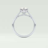 2.0 CT Cushion Cut Solitaire Lab-Grown Diamond Engagement Ring 18