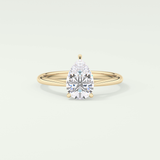 2.0 CT Pear Cut Solitaire Lab-Grown Diamond Engagement Ring 1