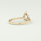2.0 CT Pear Cut Solitaire Lab-Grown Diamond Engagement Ring 2