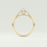 2.0 CT Pear Cut Solitaire Lab-Grown Diamond Engagement Ring 6