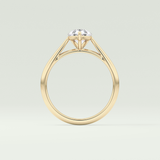 2.0 CT Pear Cut Solitaire Lab-Grown Diamond Engagement Ring 6
