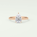 2.0 CT Pear Cut Solitaire Lab-Grown Diamond Engagement Ring 7