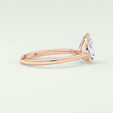 2.0 CT Pear Cut Solitaire Lab-Grown Diamond Engagement Ring 9