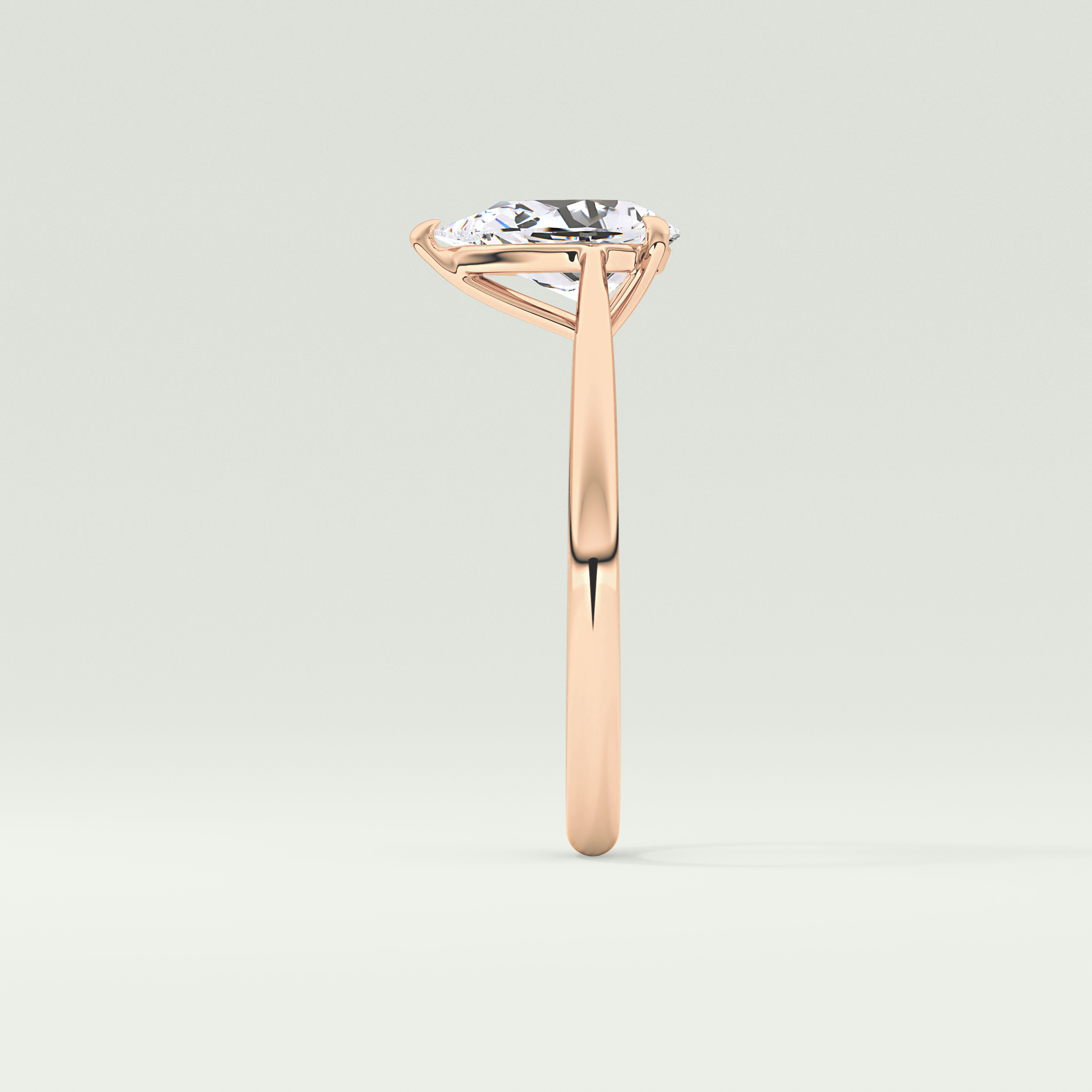 2.0 CT Pear Cut Solitaire Lab-Grown Diamond Engagement Ring 10