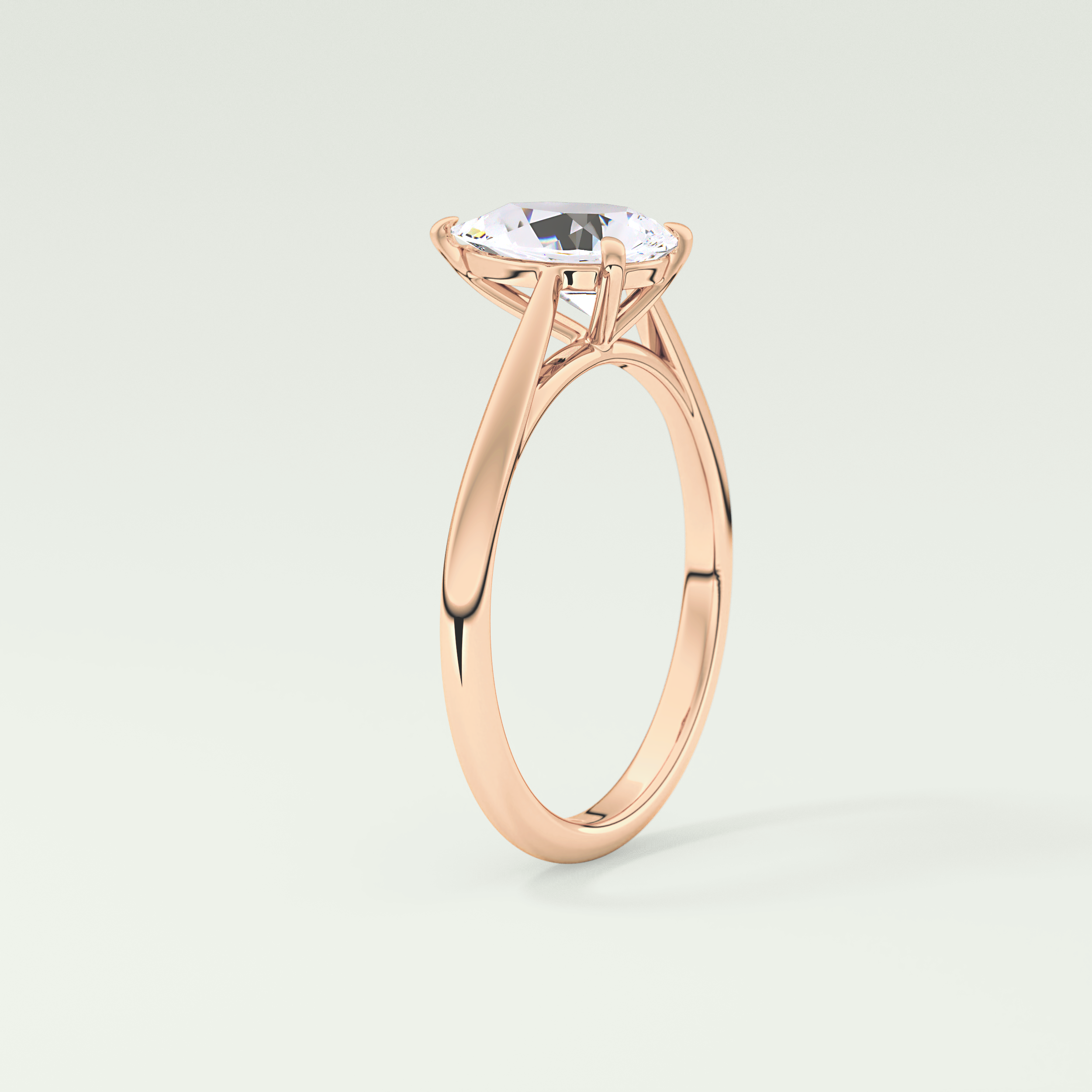 2.0 CT Pear Cut Solitaire Lab-Grown Diamond Engagement Ring 11