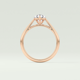 2.0 CT Pear Cut Solitaire Lab-Grown Diamond Engagement Ring 12