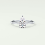 2.0 CT Pear Cut Solitaire Lab-Grown Diamond Engagement Ring 13