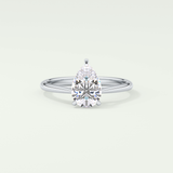 2.0 CT Pear Cut Solitaire Lab-Grown Diamond Engagement Ring 13