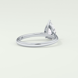 2.0 CT Pear Cut Solitaire Lab-Grown Diamond Engagement Ring 14