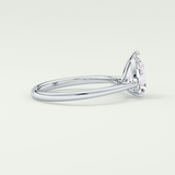 2.0 CT Pear Cut Solitaire Lab-Grown Diamond Engagement Ring 15