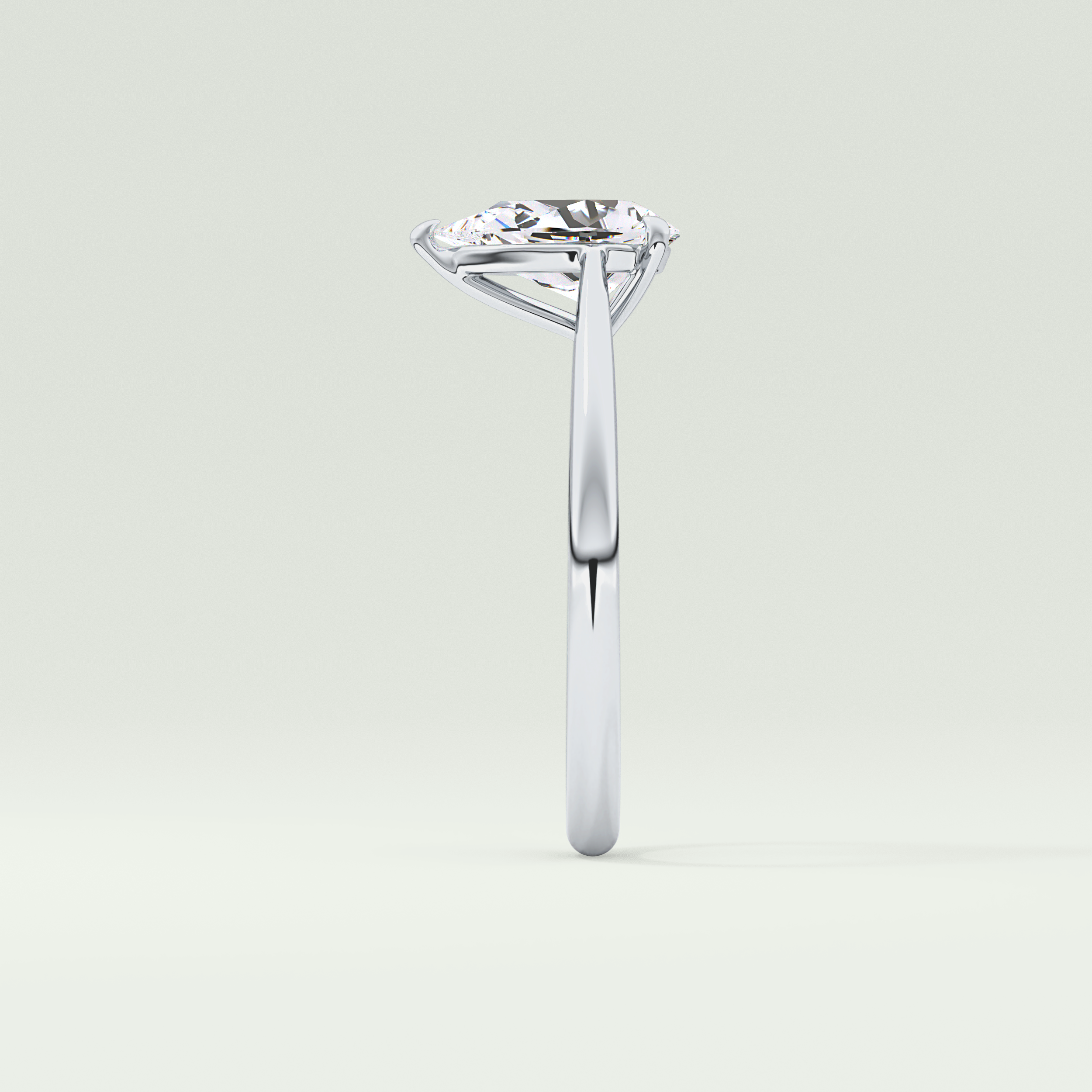 2.0 CT Pear Cut Solitaire Lab-Grown Diamond Engagement Ring 16