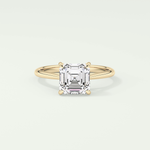 2.0 CT Asscher Cut Solitaire Lab Grown Diamond Engagement Ring 1