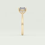 2.0 CT Asscher Cut Solitaire Lab Grown Diamond Engagement Ring 4