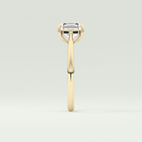 2.0 CT Asscher Cut Solitaire Lab Grown Diamond Engagement Ring 5