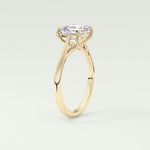 2.0 CT Asscher Cut Solitaire Lab Grown Diamond Engagement Ring 6