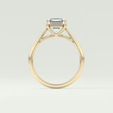 2.0 CT Asscher Cut Solitaire Lab Grown Diamond Engagement Ring 7