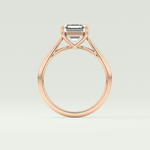 2.0 CT Asscher Cut Solitaire Lab Grown Diamond Engagement Ring 14