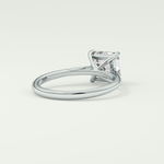 2.0 CT Asscher Cut Solitaire Lab Grown Diamond Engagement Ring 16
