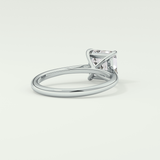 2.0 CT Asscher Cut Solitaire Lab Grown Diamond Engagement Ring 16