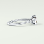 2.0 CT Asscher Cut Solitaire Lab Grown Diamond Engagement Ring 17
