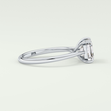 2.0 CT Asscher Cut Solitaire Lab Grown Diamond Engagement Ring 17