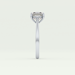 2.0 CT Asscher Cut Solitaire Lab Grown Diamond Engagement Ring 18