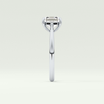 2.0 CT Asscher Cut Solitaire Lab Grown Diamond Engagement Ring 19