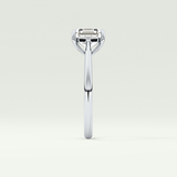 2.0 CT Asscher Cut Solitaire Lab Grown Diamond Engagement Ring 19