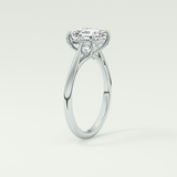 2.0 CT Asscher Cut Solitaire Lab Grown Diamond Engagement Ring 20