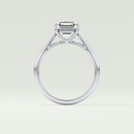 2.0 CT Asscher Cut Solitaire Lab Grown Diamond Engagement Ring 21