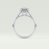 2.0 CT Asscher Cut Solitaire Lab Grown Diamond Engagement Ring 21