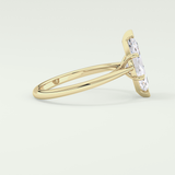 2.0 CT Marquise Cut Solitaire Moissanite Engagement Ring 3