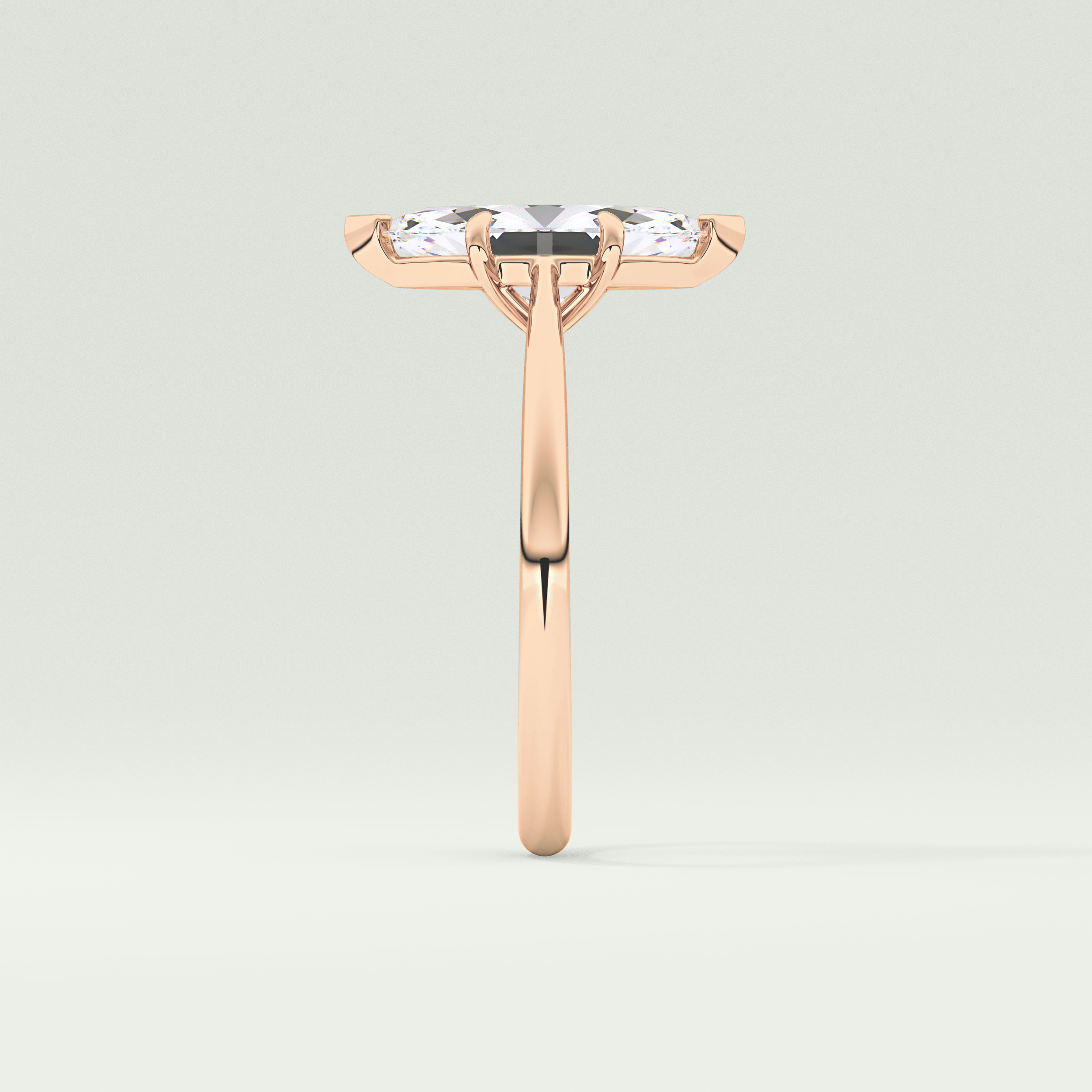 2.0 CT Marquise Cut Solitaire Lab-Grown Diamond Engagement Ring