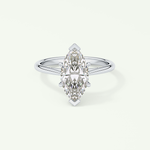 2.0 CT Marquise Cut Solitaire Moissanite Engagement Ring 13