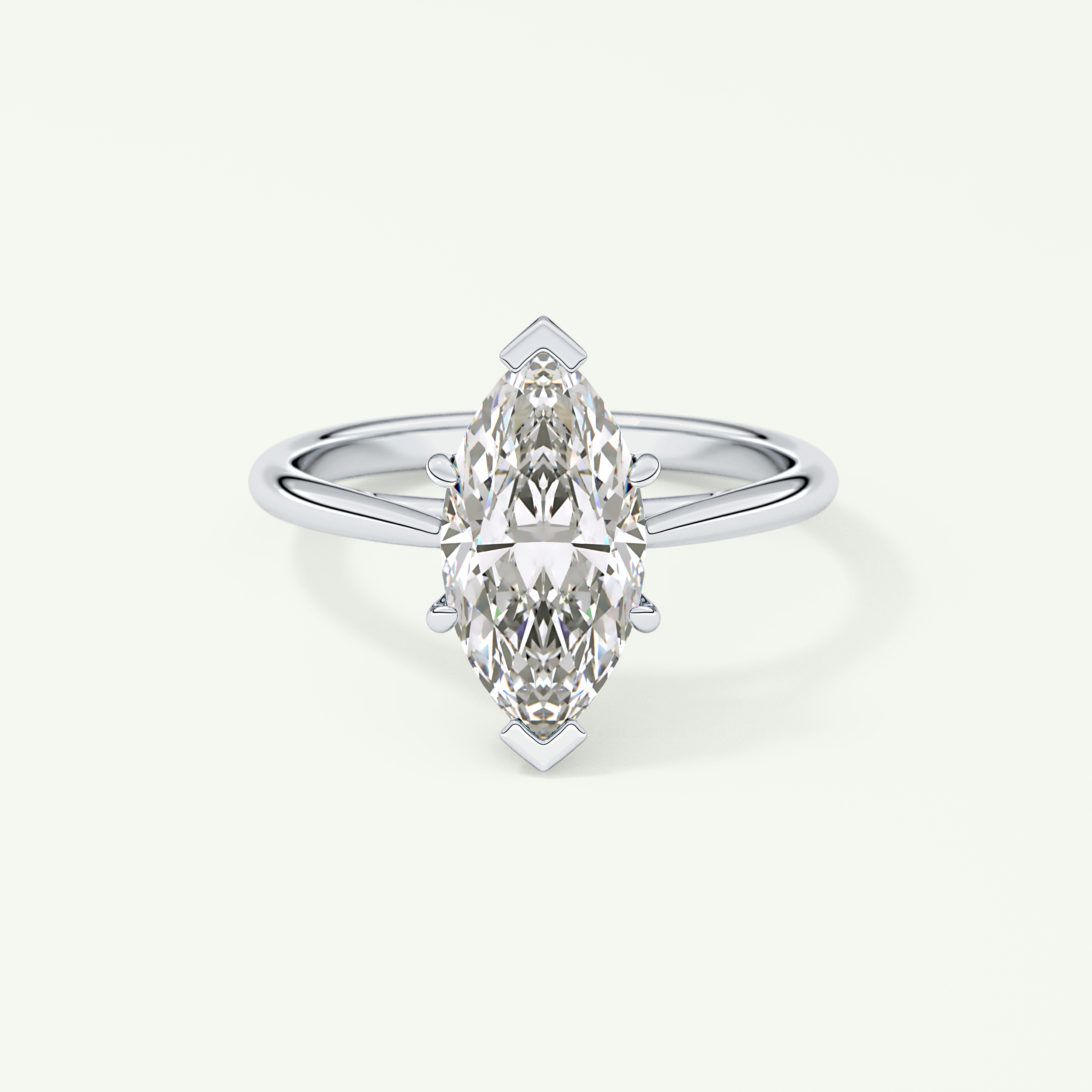 2.0 CT Marquise Cut Solitaire Moissanite Engagement Ring 13