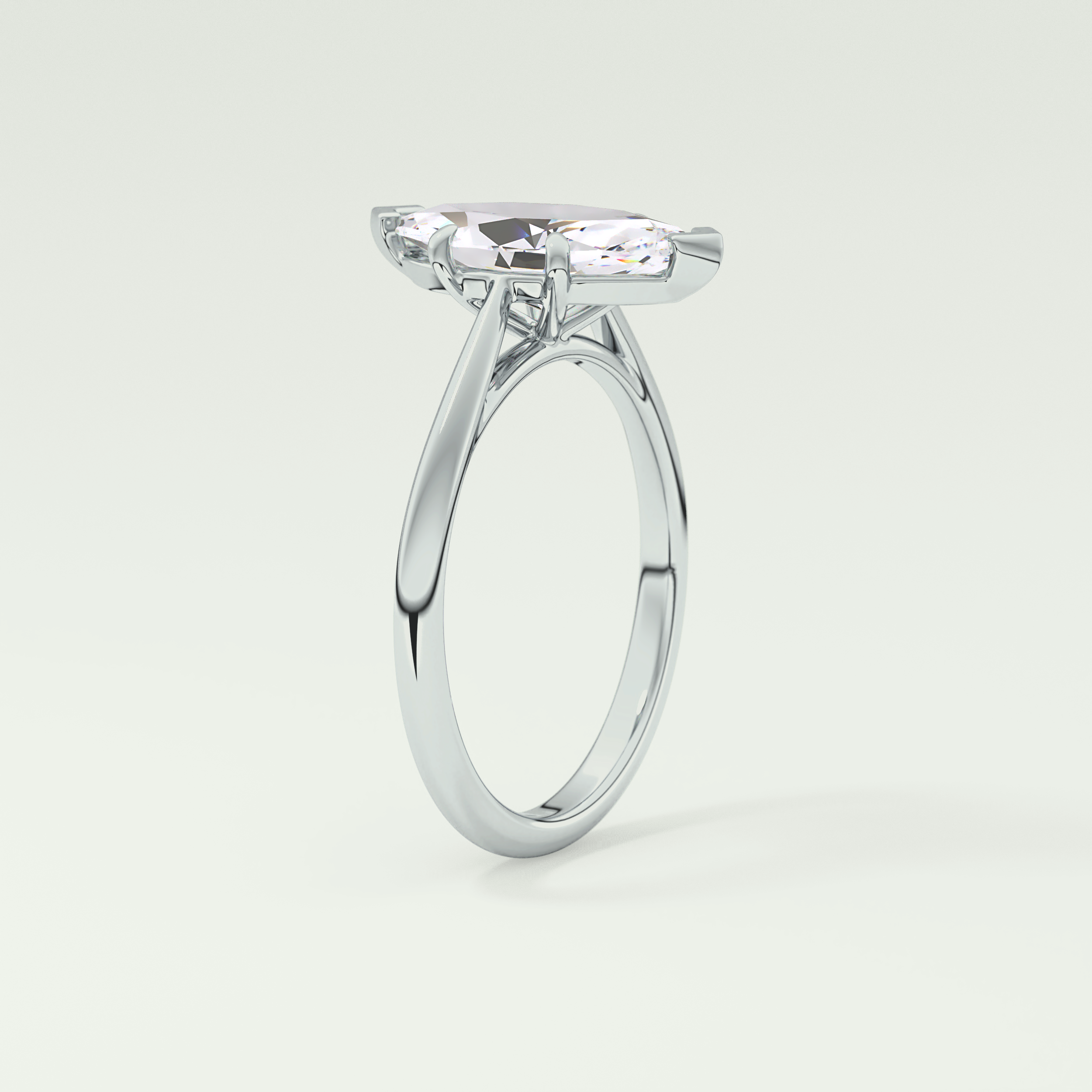 2.0 CT Marquise Cut Solitaire Moissanite Engagement Ring 17