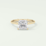 2.0 CT Princess Cut Solitaire Lab-Grown Diamond Engagement Ring 1