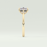 2.0 CT Princess Cut Solitaire Lab-Grown Diamond Engagement Ring 4