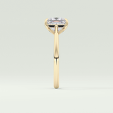 2.0 CT Princess Cut Solitaire Lab-Grown Diamond Engagement Ring 4