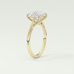 2.0 CT Princess Cut Solitaire Lab-Grown Diamond Engagement Ring 5