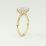 2.0 CT Princess Cut Solitaire Lab-Grown Diamond Engagement Ring 5