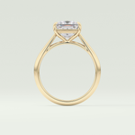 2.0 CT Princess Cut Solitaire Lab-Grown Diamond Engagement Ring 6