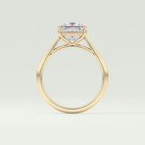 2.0 CT Princess Cut Solitaire Lab-Grown Diamond Engagement Ring 6