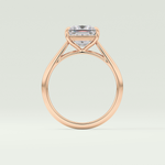 2.0 CT Princess Cut Solitaire Lab-Grown Diamond Engagement Ring 12