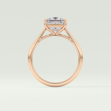 2.0 CT Princess Cut Solitaire Lab-Grown Diamond Engagement Ring 12