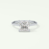 2.0 CT Princess Cut Solitaire Lab-Grown Diamond Engagement Ring 13